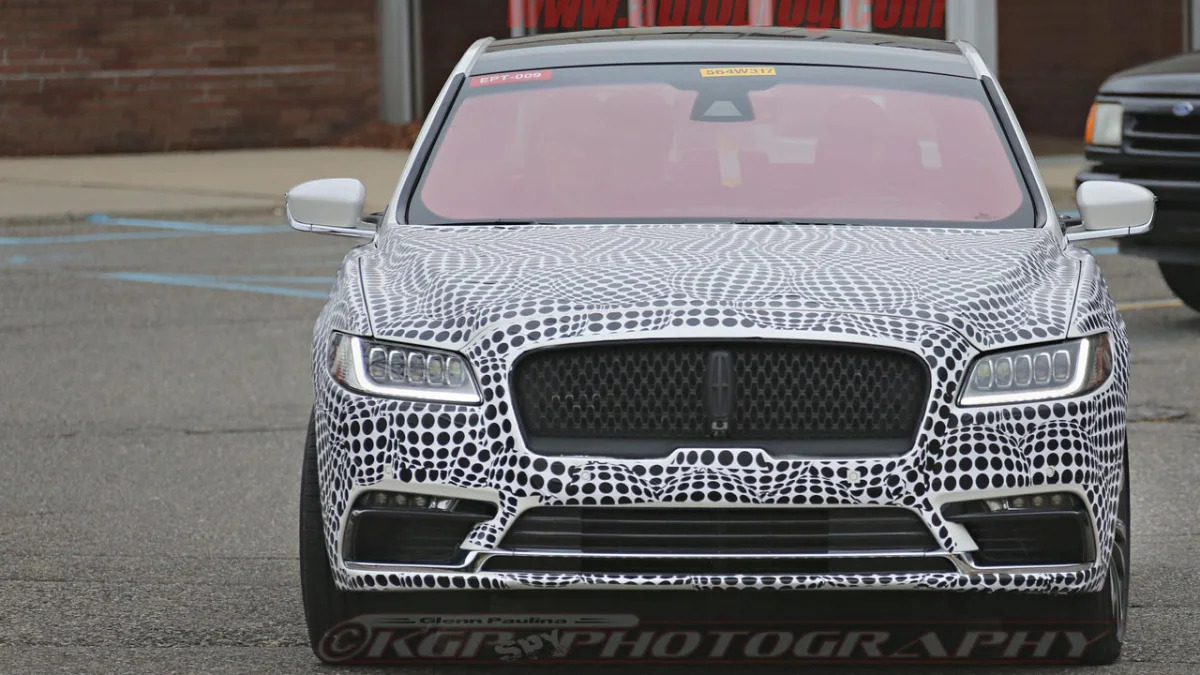lincoln continental spy shot front design