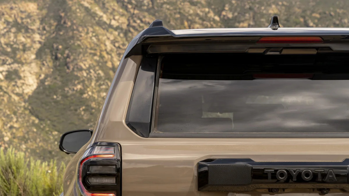 2025 Toyota 4Runner TRD Pro back window rolls down