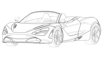 McLaren 720S Spider patent drawings