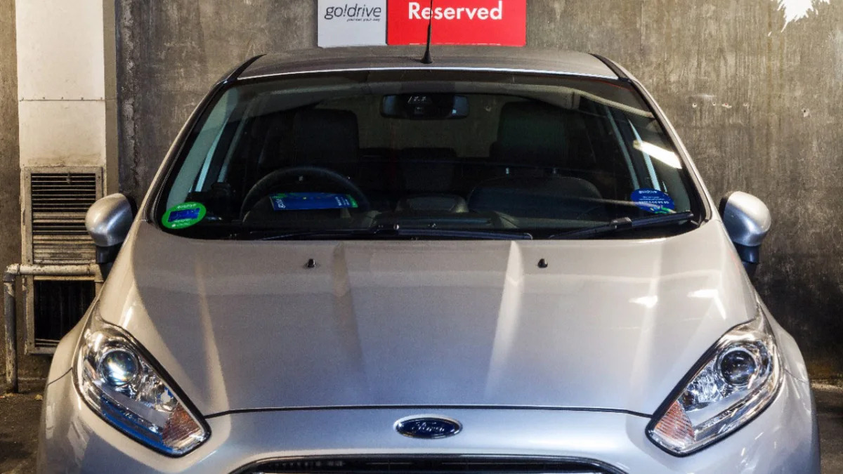 ford godrive carsharing in london parking spot