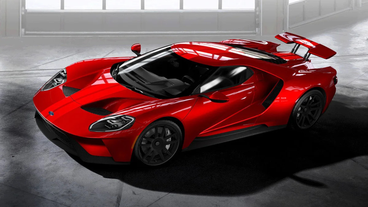2017 Ford GT overhead front view