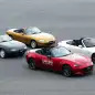 four generations of Mazda MX-5 Miata