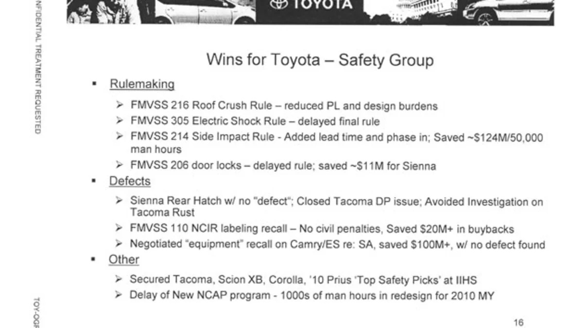 Toyota Recall Document