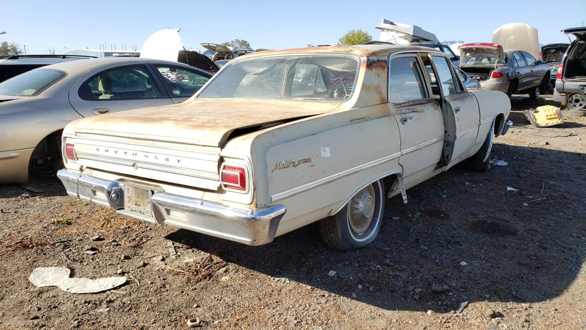 52 - 1965 Chevrolet Malibu in Colorado junkyard - photo by Murilee Martin