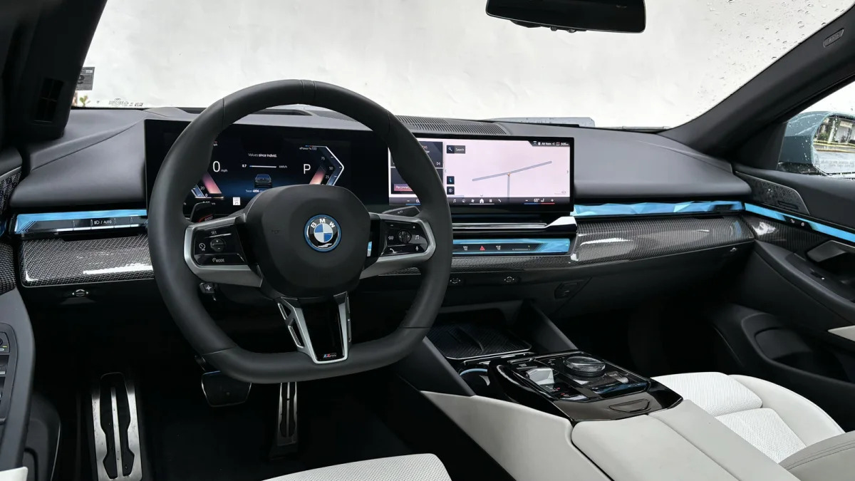 2024 BMW i5 eDrive40 interior from driver