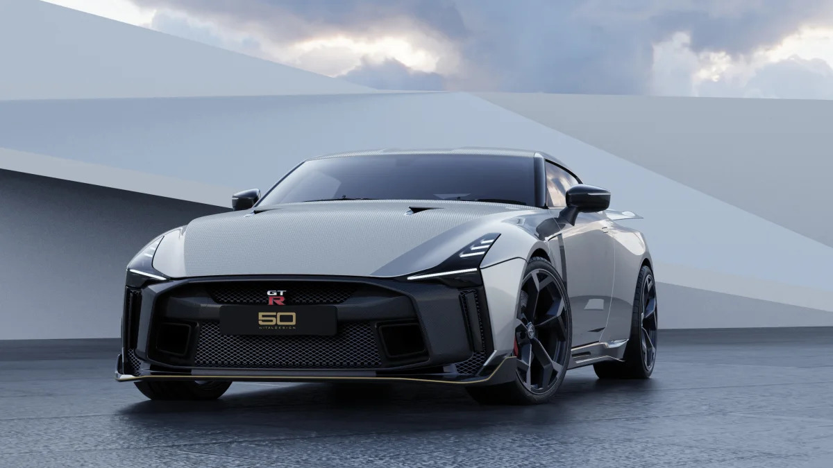 Nissan GT-R50 by Italdesign production rendering Silver FR