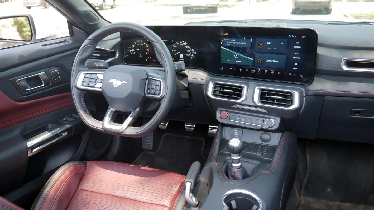 2024 Ford Mustang GT Premium interior from passenger
