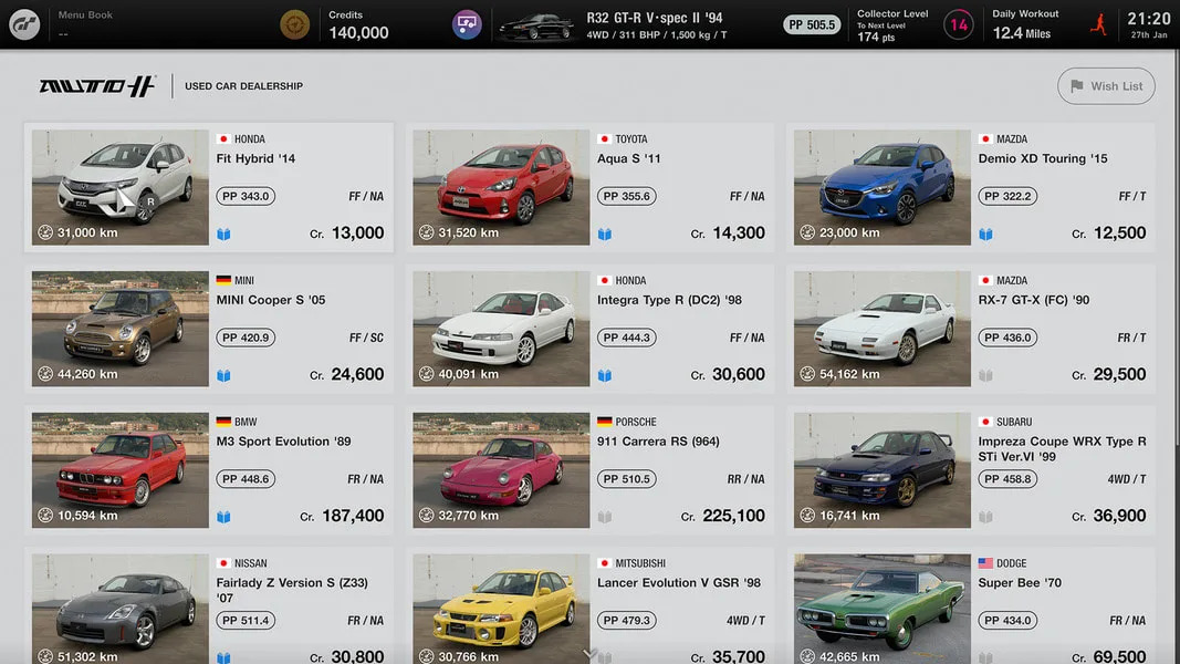 All cars in Gran Turismo 7's Brand Central and their cost