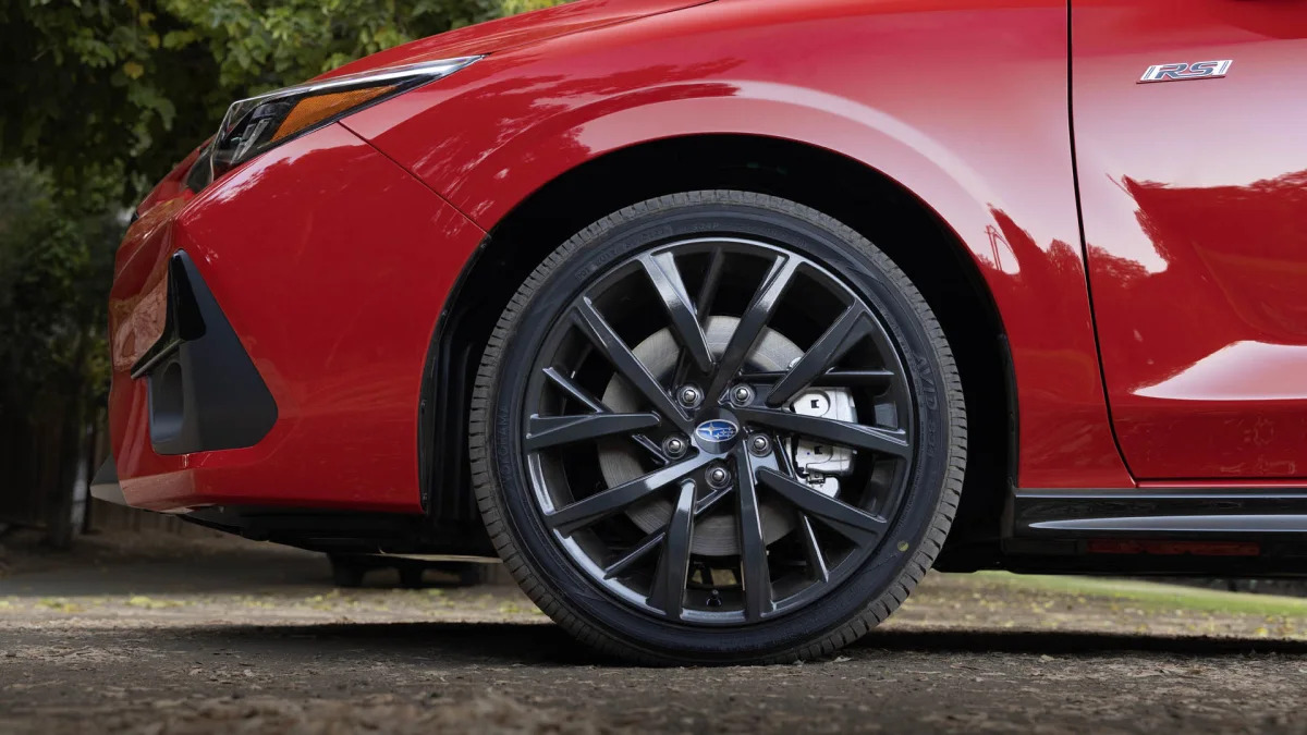 2024 Subaru Impreza RS badge and wheel