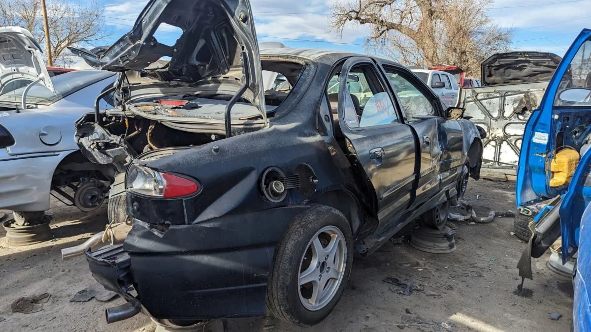 39 - 1998 Ford Contour SVT in Colorado junkyard - photo by Murilee Martin