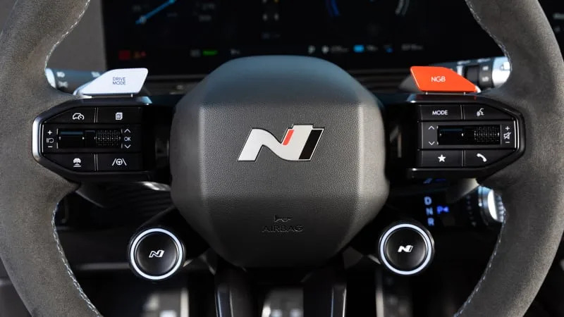 2025 Hyundai Ioniq 5 N steering wheel detail