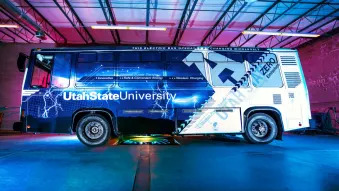 Utah State University electric Aggie Bus