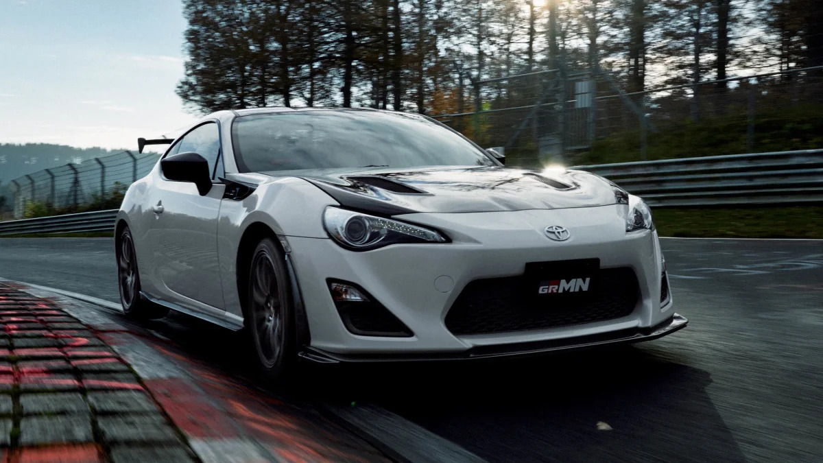 Toyota 86 GRMN moving front 3/4