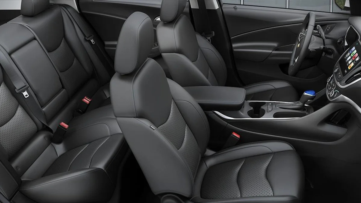 2016 Chevy Volt interior with Jet Black Leather