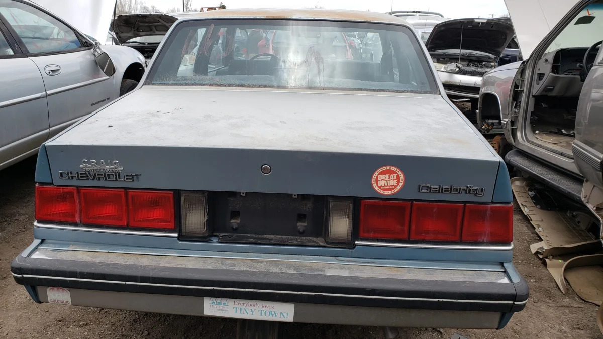 33 - 1987 Chevrolet Celebrity in Colorado junkyard - photo by Murilee Martin