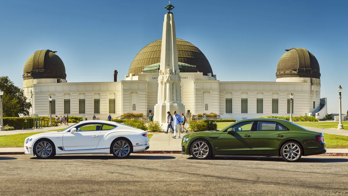 Bentley Continental GT Speed and Flying Spur at Griffith Observatory