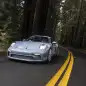 Porsche 911 ST in Shore Blue action front