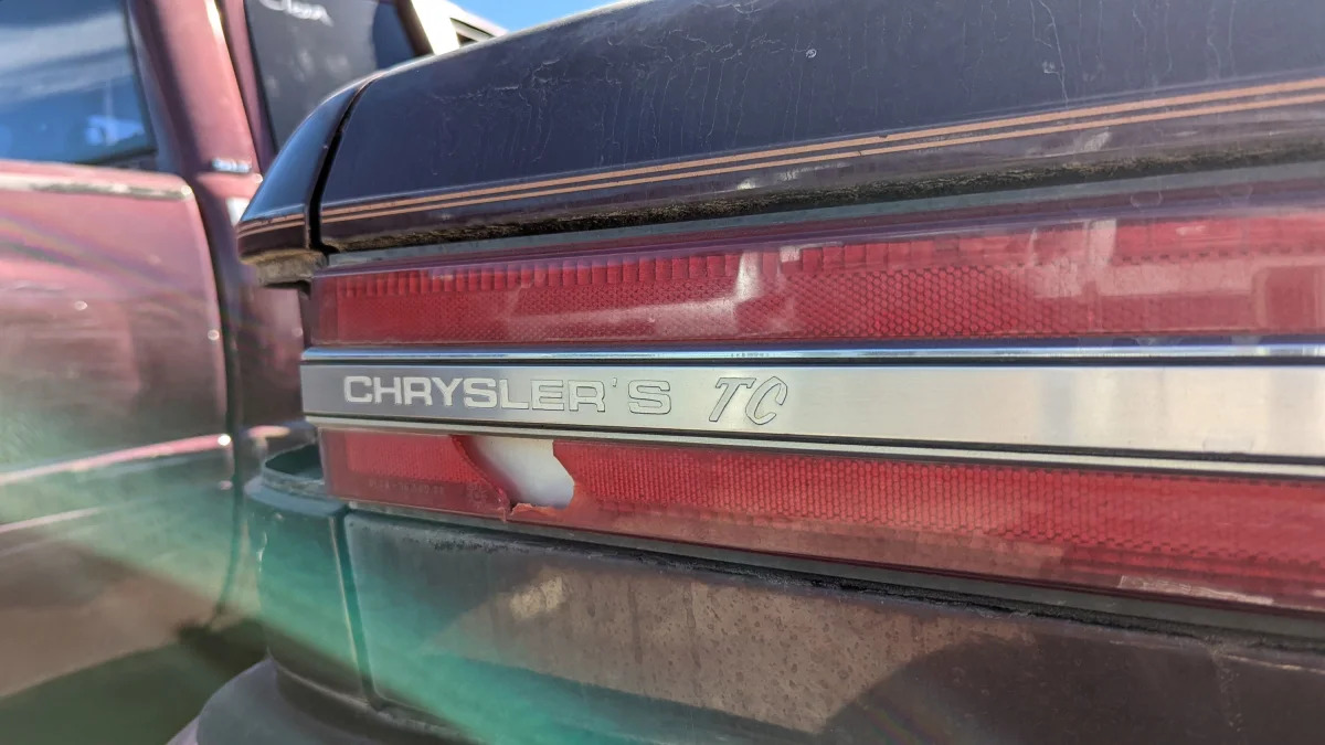 39 - 1989 Chrysler TC by Maserati in Colorado junkyard - photo by Murilee Martin