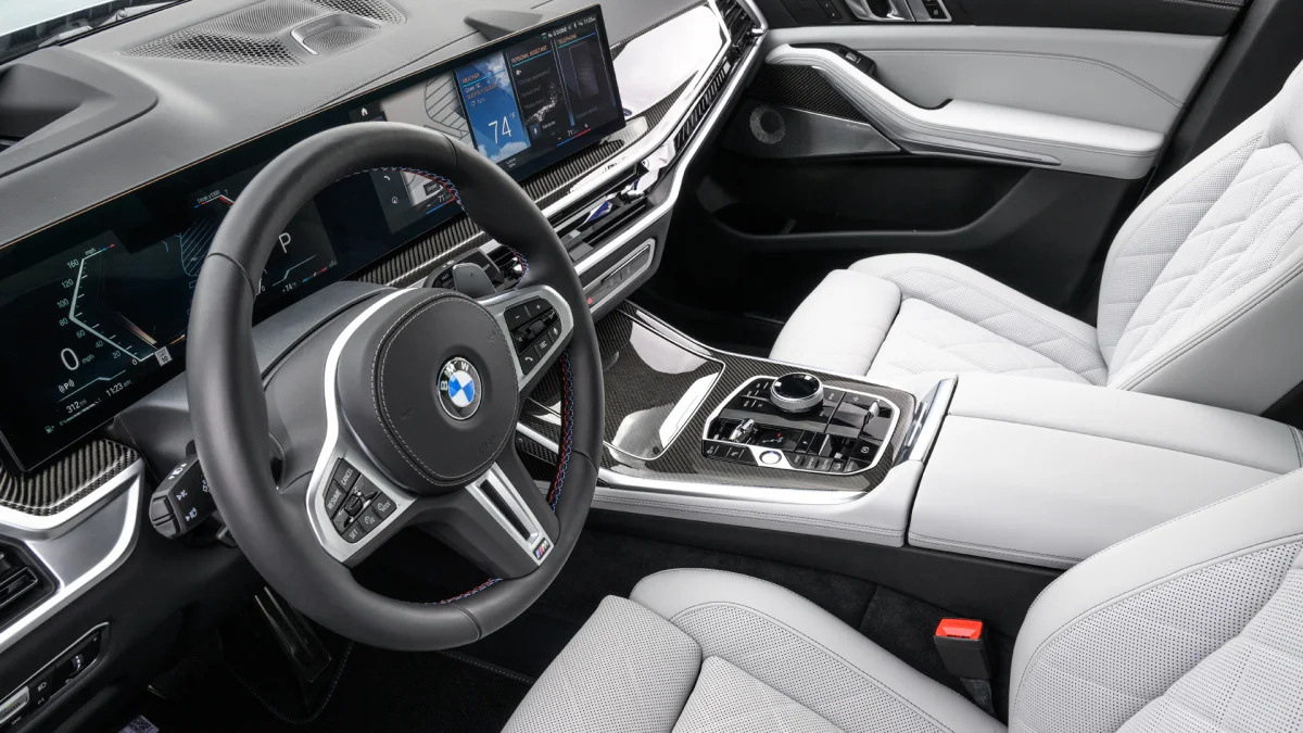 BMW X7 M60i interior from driver