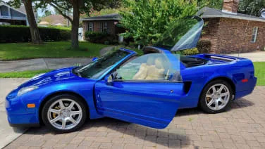 UPDATE: 2003 Acura NSX-T in Long Beach Blue hammers at Cars & Bids