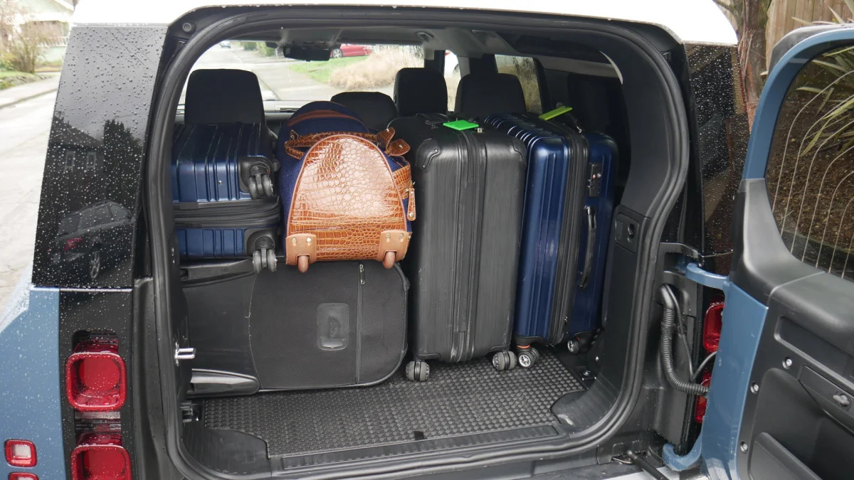 Land Rover Defender 110 Luggage Test all the bags