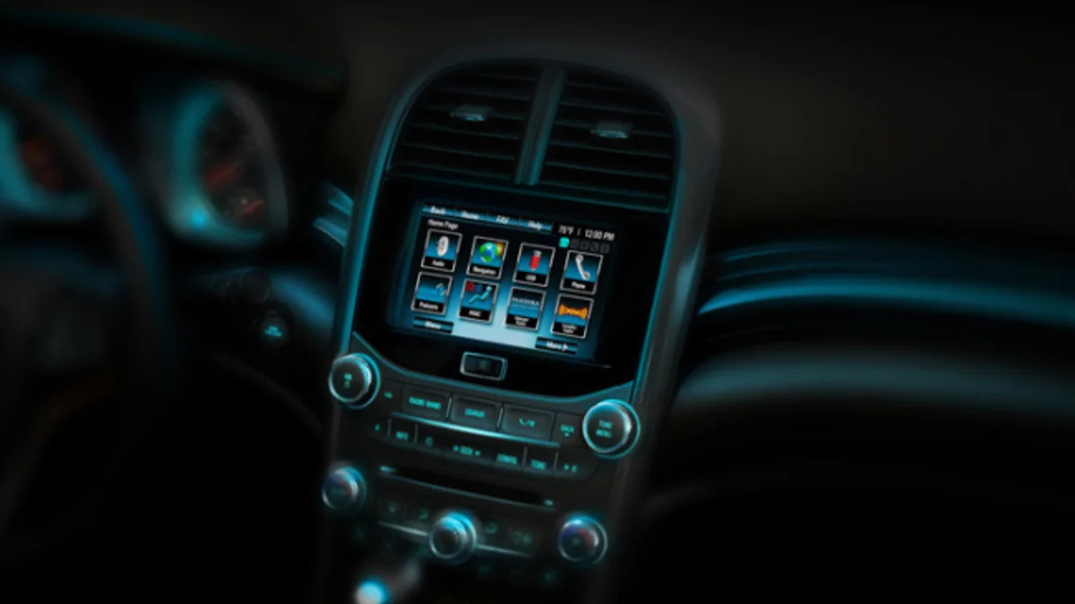 2013 Chevy Malibu interior teaser