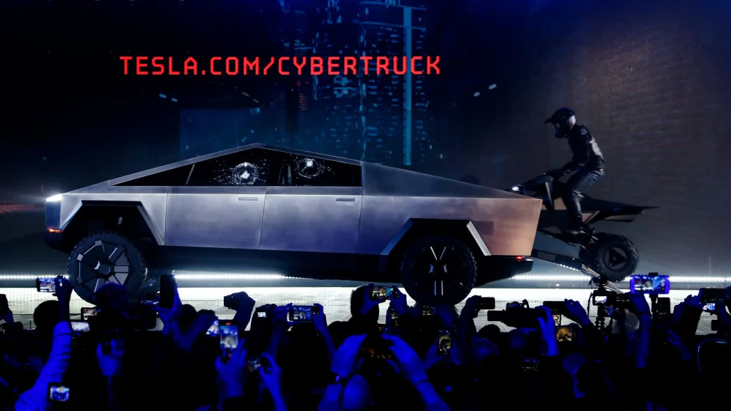 Tesla Cybertruck and Cyberquad.