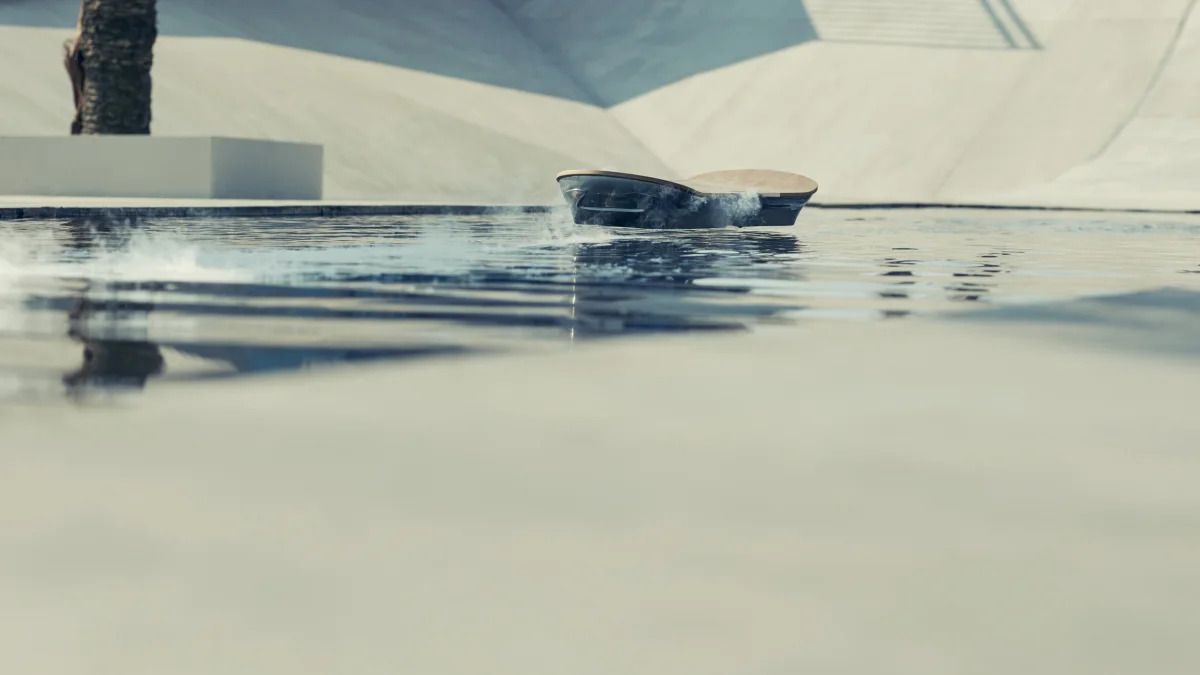Lexus Hoverboard on water