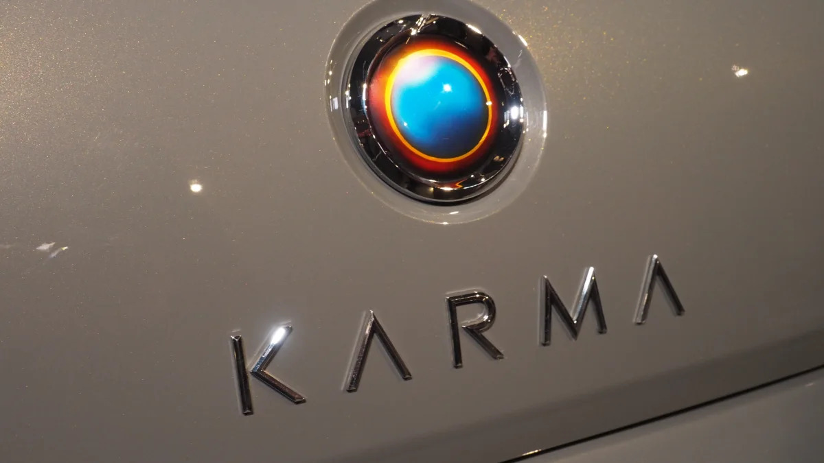 2017 Karma Revero rear logo