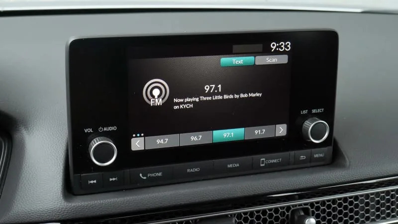 2022 Honda Civic Sport touchscreen radio