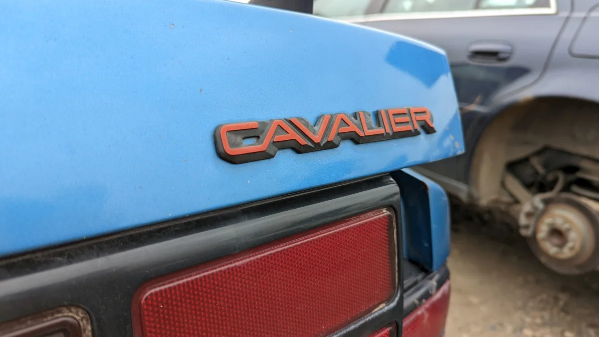 71 - 1989 Chevrolet Cavalier Z24 convertible in Colorado junkyard - Photo by Murilee Martin