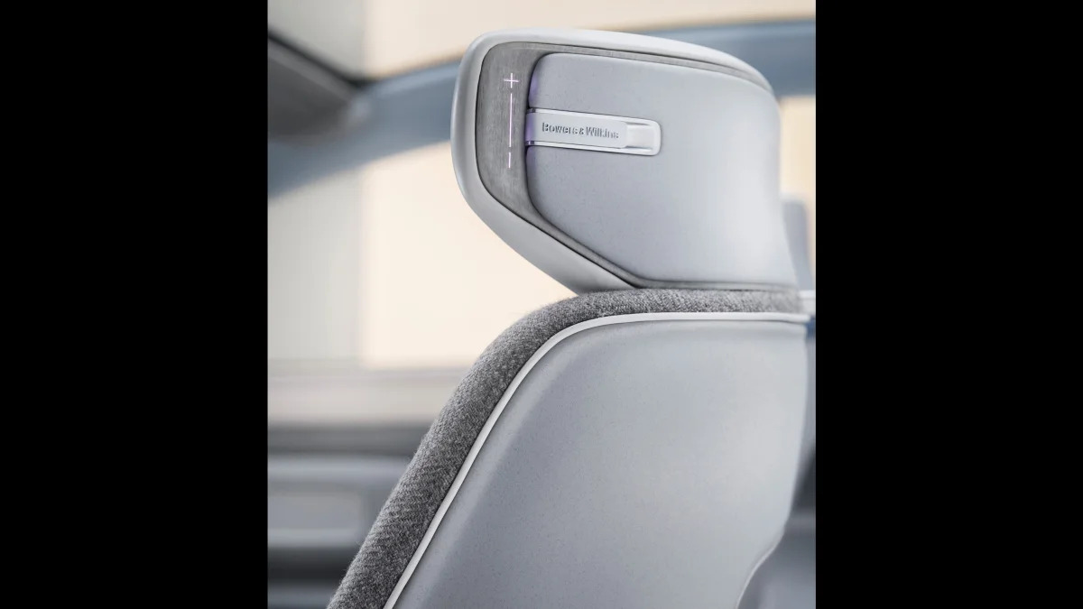 Volvo Concept Recharge, Interior detail seat