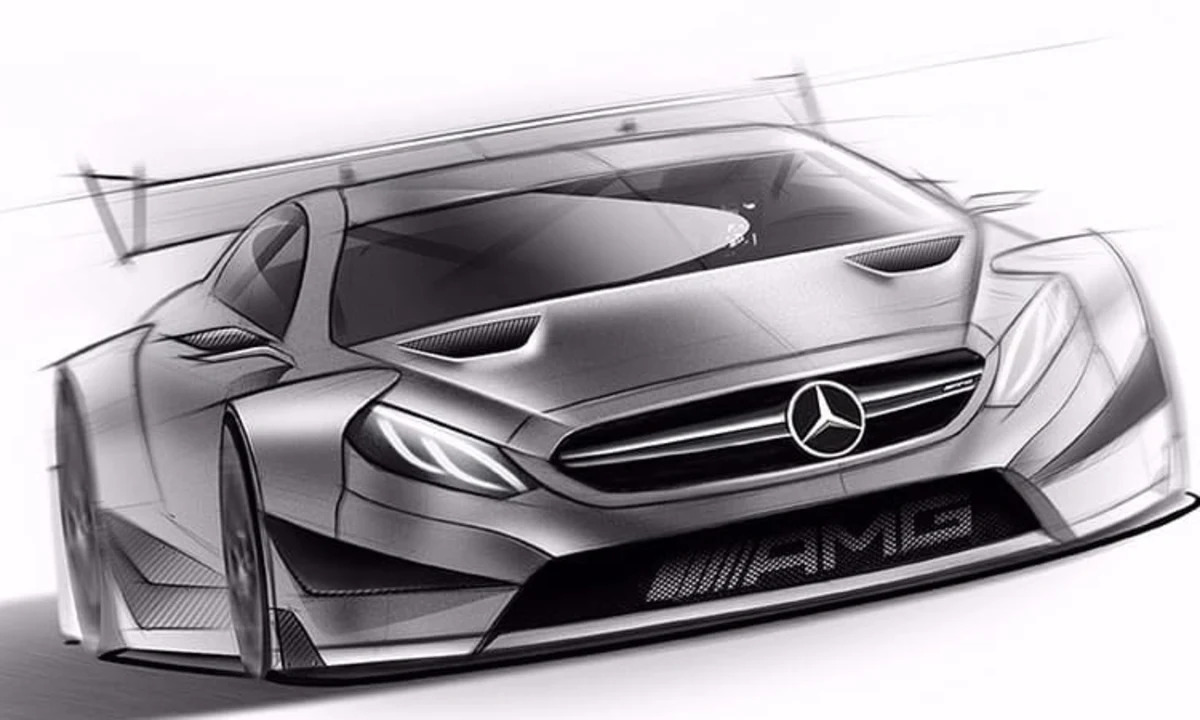 Mercedes Benz 300sl rendering and sketch – ScottDesigner
