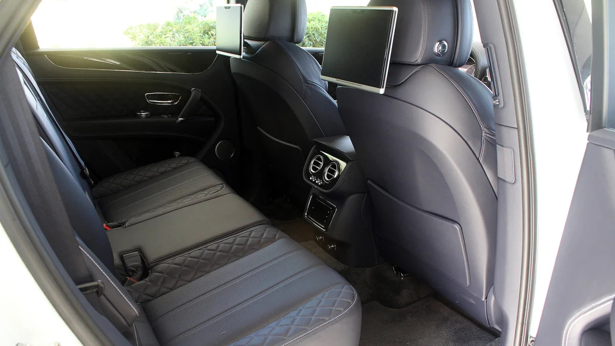 2016 Bentley Bentayga rear seats