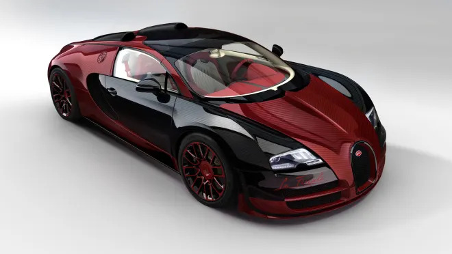 bugatti veyron white and red
