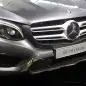 The 2016 Mercedes-Benz GLC 350e unveiled in Stuttgart, front close-up.
