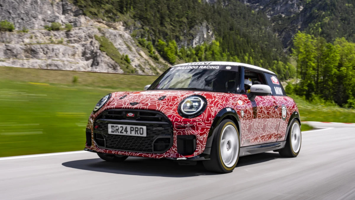 Mini John Cooper Works previewed in camo keeping gas performance alive