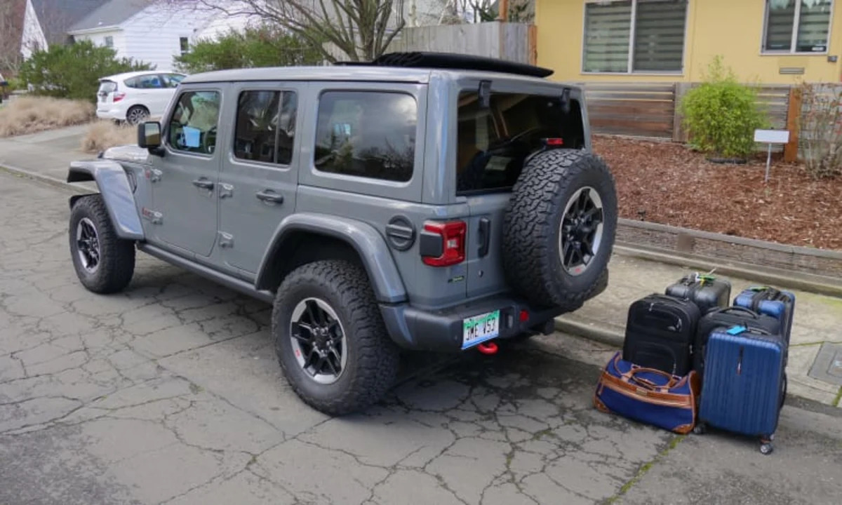 Jeep Wrangler Luggage Test  How much cargo space? - Autoblog