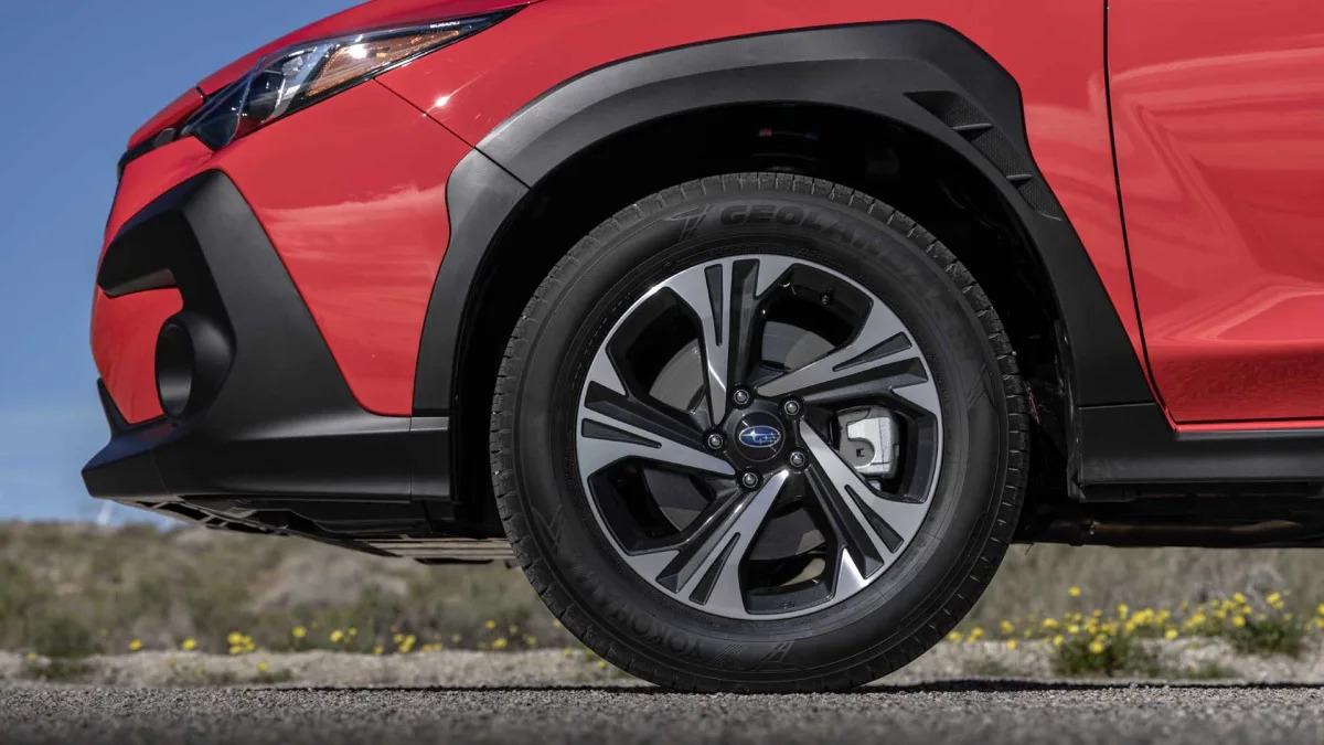 2024 Subaru Crosstrek front wheel and cladding