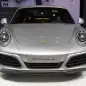 The 2016 Porsche 911 Carrera, now with a turbocharged engine in the standard car, unveiled at the Frankfurt Motor Show, front.