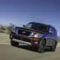 2017 nissan armada front on the road