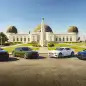 Bentley Poker Run group at Griffith Observatory