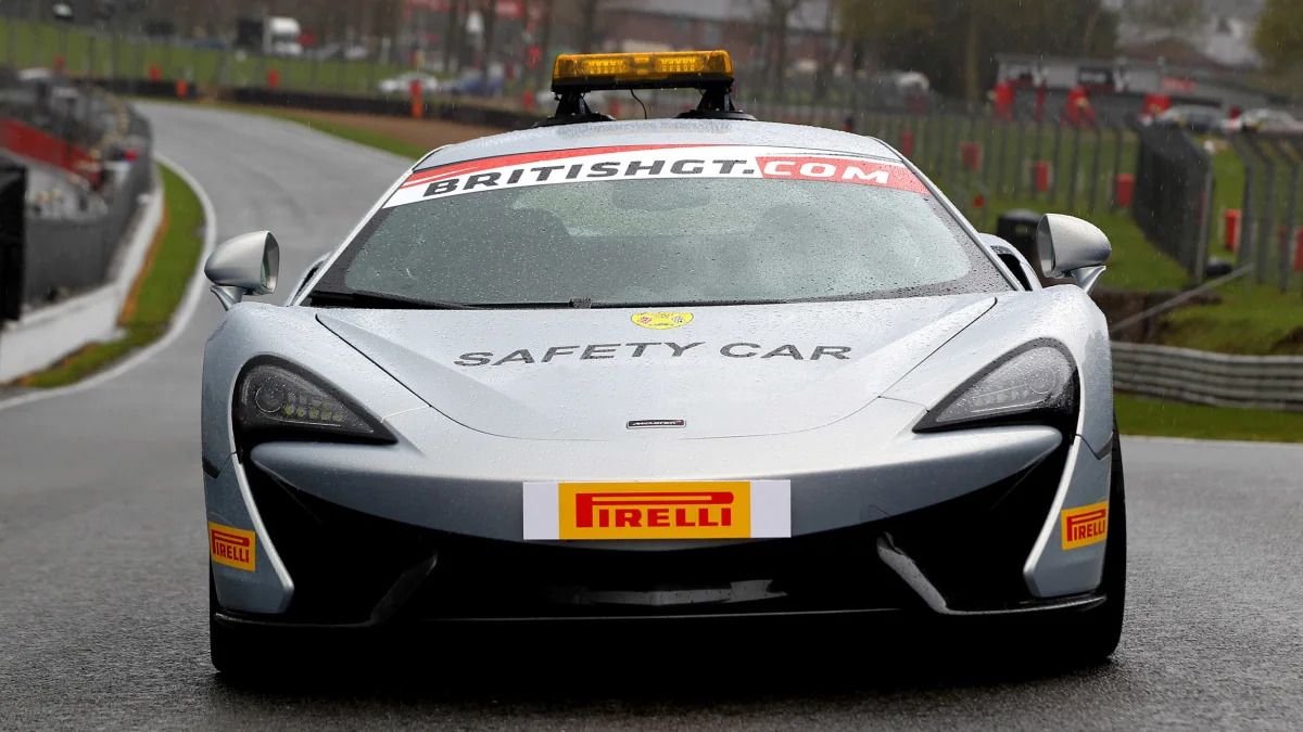 McLaren 570S British GT Championship Safety Car front