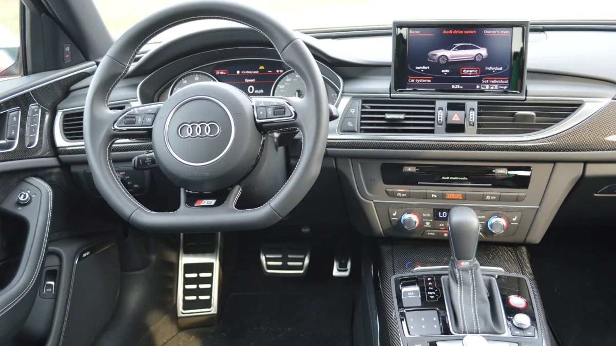 2016 audi s6 black leather interior dashboard steering wheel