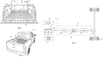 Ford F-150 Electric range extender patent images