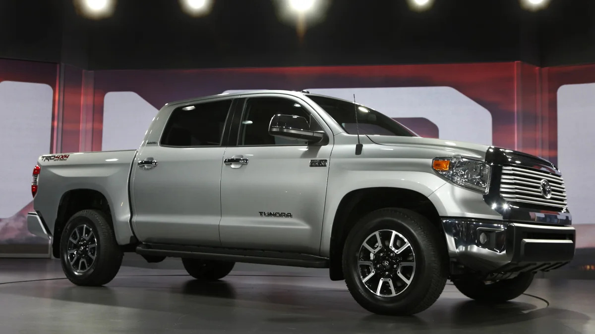 Toyota Tundra pickup truck in silver