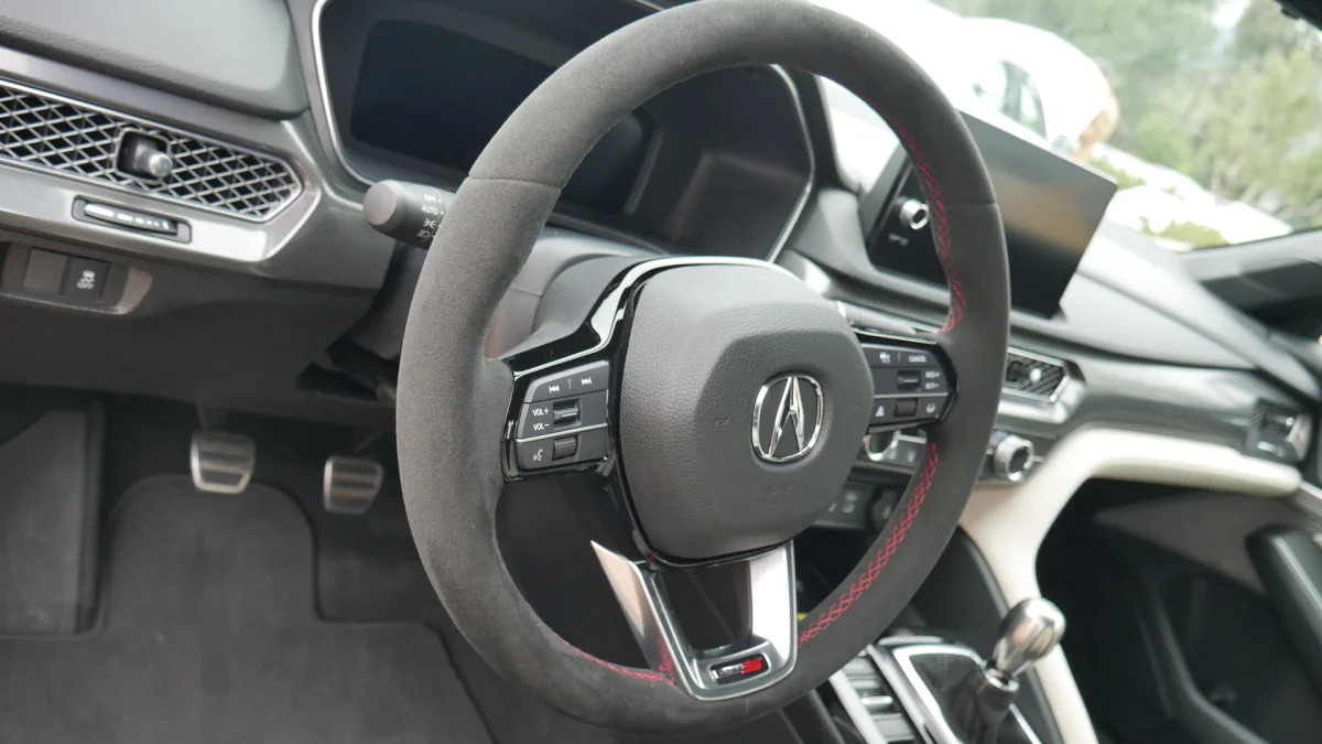 2024 Acura Integra Type S optional alcantara steering wheel