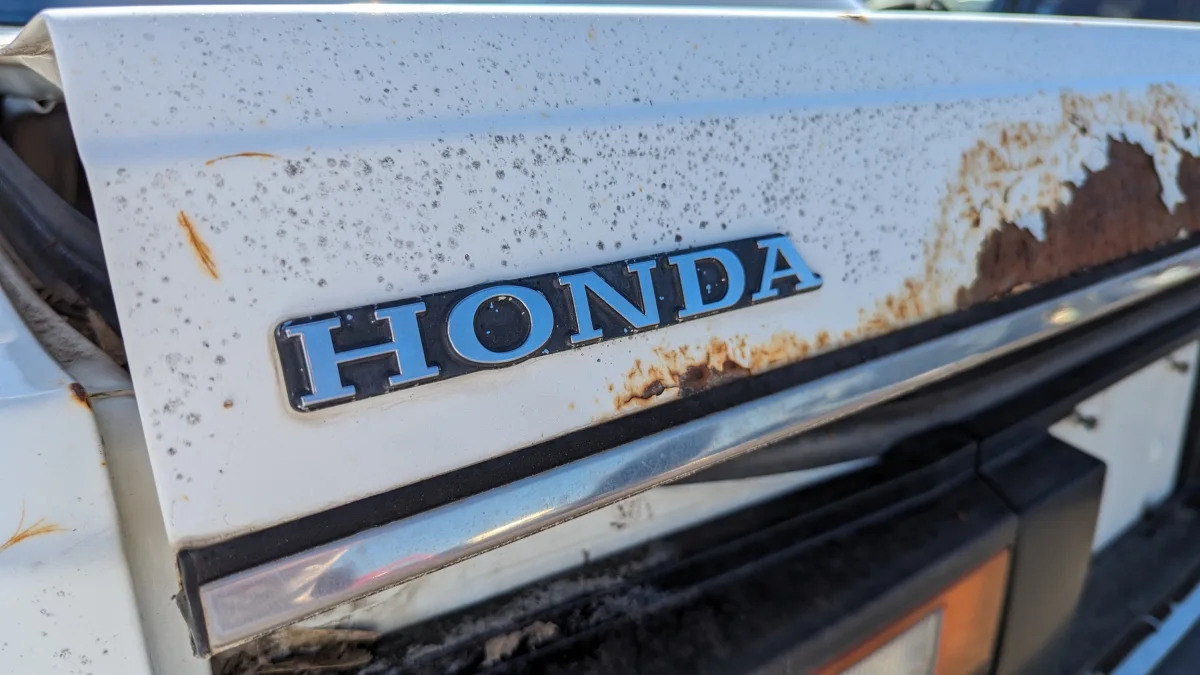 03 -1984 Honda Accord Sedan in Colorado wrecking yard - photo by Murilee Martin