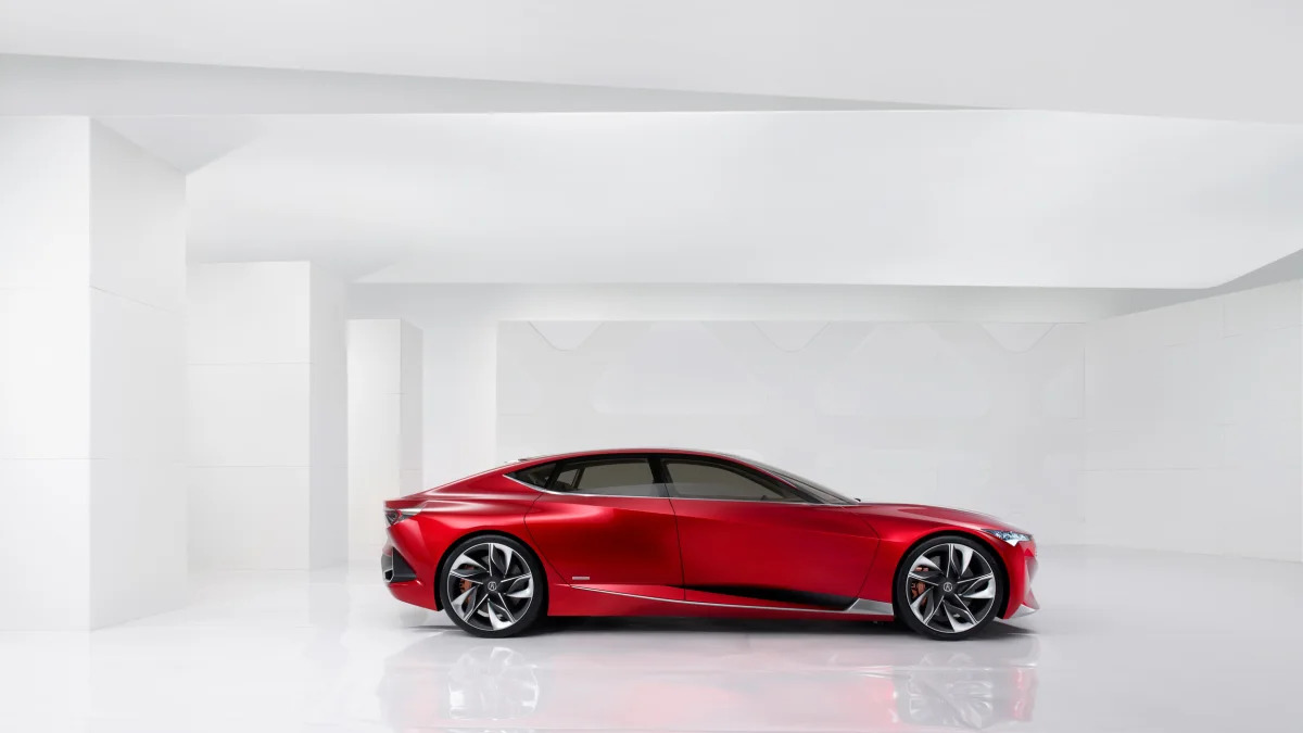 The Acura Precision Concept, side view.