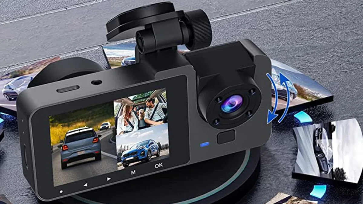 Dash Cam Front and Rear CHORTAU Dual Dash Cam 3 inch Dashboard Camera Full  HD 170° Wide Angle Backup Camera with Night Vision WDR G-Sensor Parking